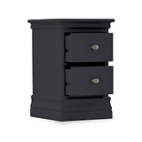 Porter Charcoal 2 Drawer Narrow Nightstand
