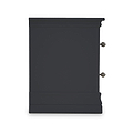Porter Charcoal 2 Drawer Narrow Bedside Table