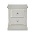 Porter Grey 2 Drawer Bedside Table 