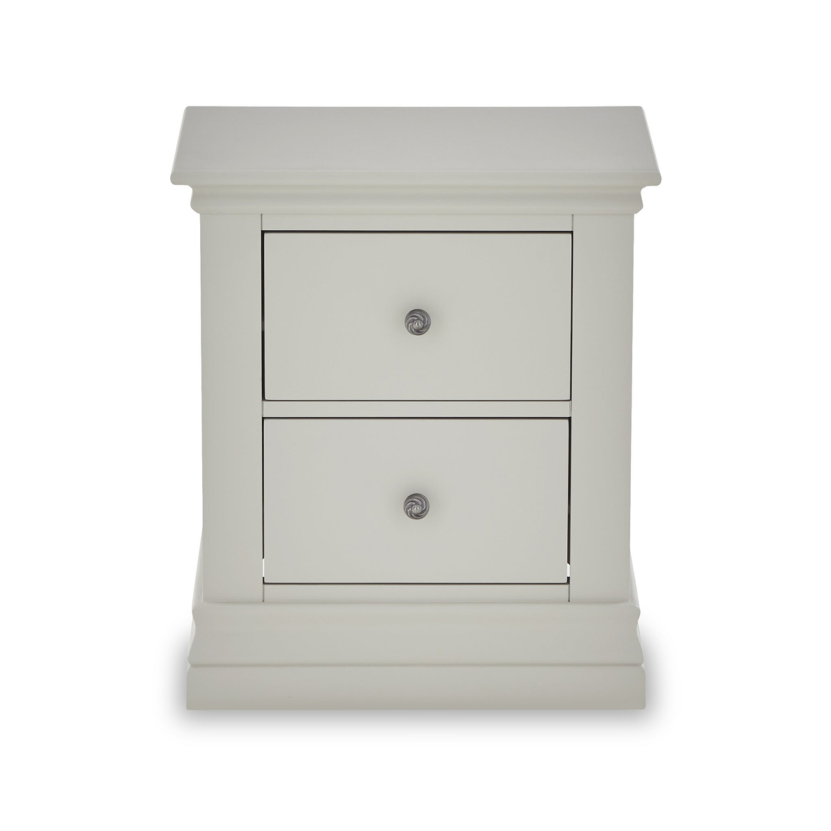 Porter Grey 2 Drawer Bedside Table 
