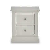 Porter Grey 2 Drawer Bedside Table 