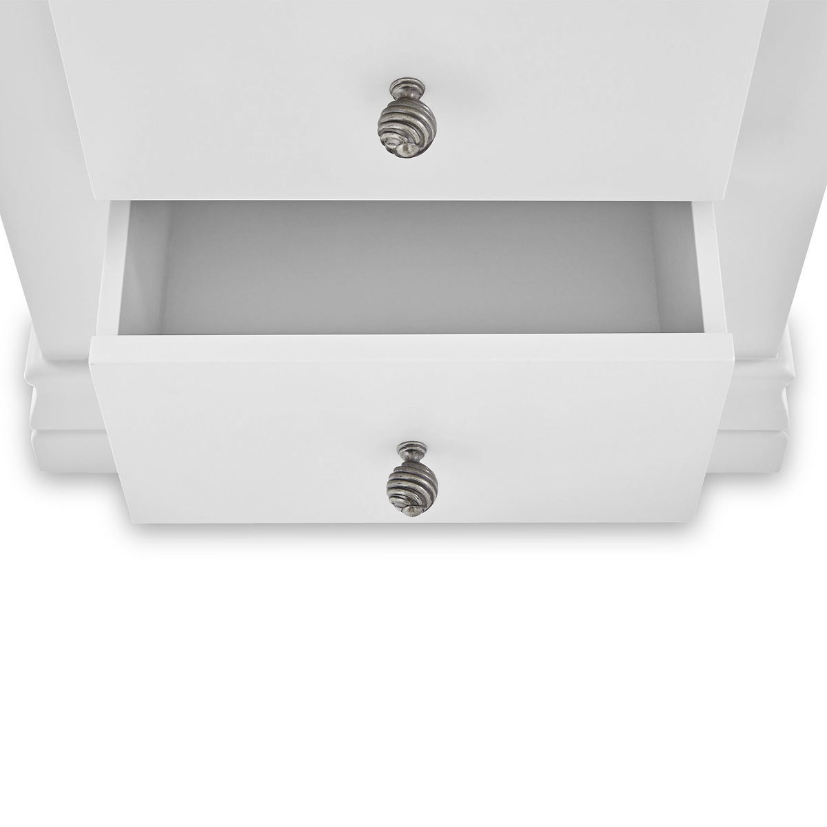 Porter White 2 Drawer Bedside Table 