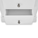 Porter White 2 Drawer Bedside Table 
