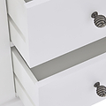 Porter White 2 Drawer Bedside Table 
