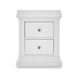 Porter White 2 Drawer Bedside Table 