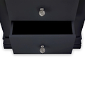 Porter Charcoal 2 Drawer Bedside Table