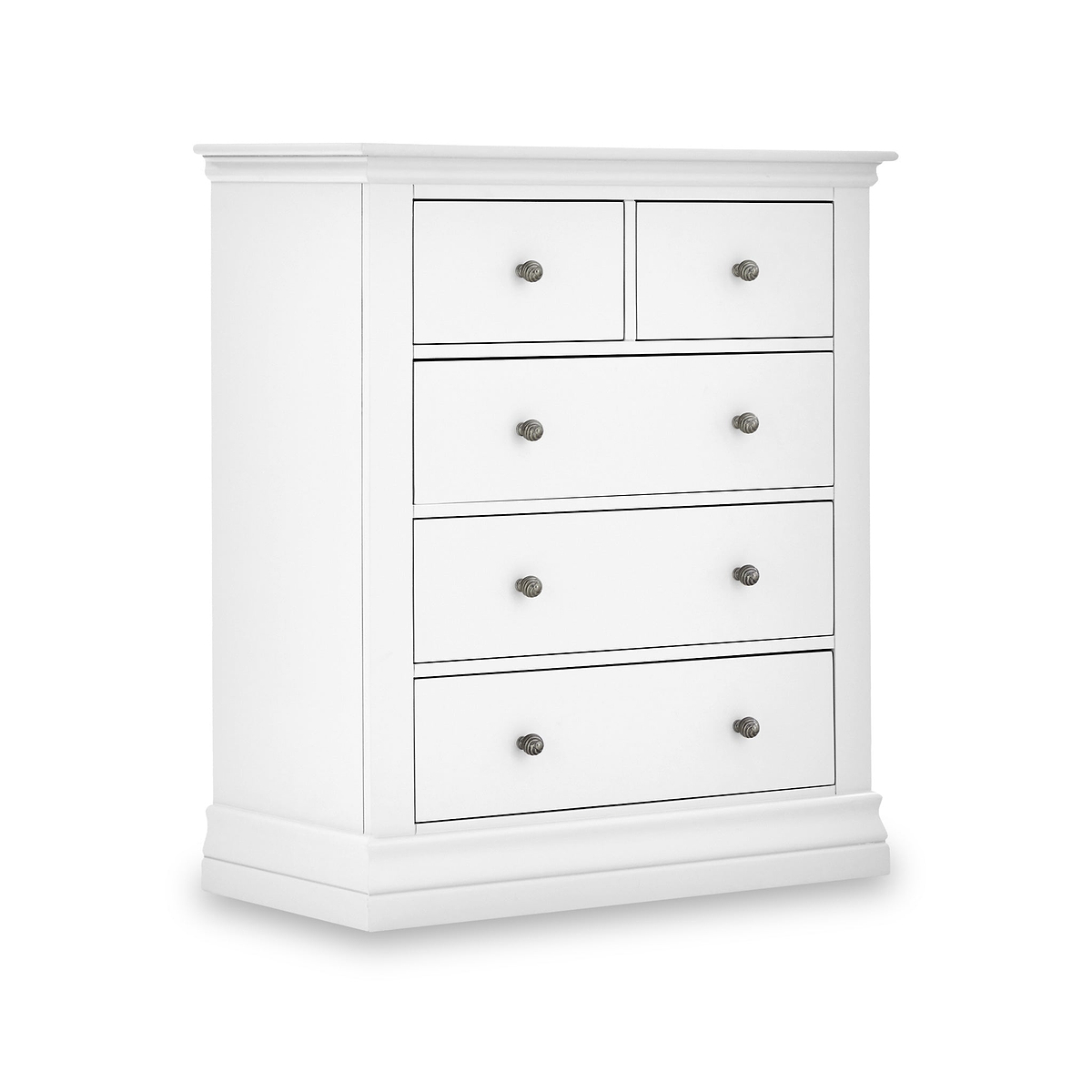 Porter White 2 Over 3 Chest of Storage Drawers