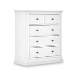 Porter White 2 Over 3 Chest of Storage Drawers