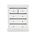 Porter White 2 Over 3 Chest of Drawers