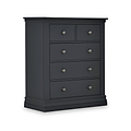 Porter Charcoal Chest of 5 Drawers