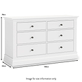 Porter Grey 6 Drawer Wide Chest dimensions