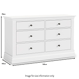 Porter Grey 6 Drawer Wide Chest dimensions