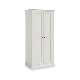 Porter Grey Full Hanging Double Wardrobe from Roseland Furniture