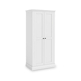 Porter White Full Hanging Double Wardrobe from Roseland Furniture