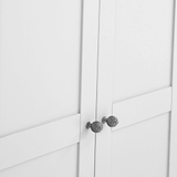 Porter White Full Hanging Double Wardrobe