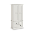 Porter Grey 2 Door 3 Drawer Double Wardrobe from Roseland Furniture