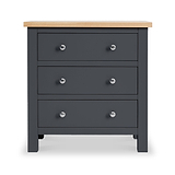 Farrow Charcoal Small chest of drawers from Roseland Furniture