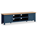 Farrow Navy 180cm Extra Wide TV Stand from Roseland Furniture