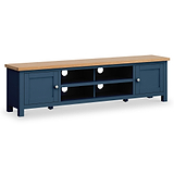 Farrow Navy 180cm Extra Wide TV Stand from Roseland Furniture
