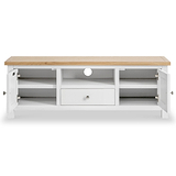 Farrow White 140cm Wide TV Cabinet