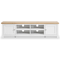 Farrow White 180cm Extra Wide TV Unit