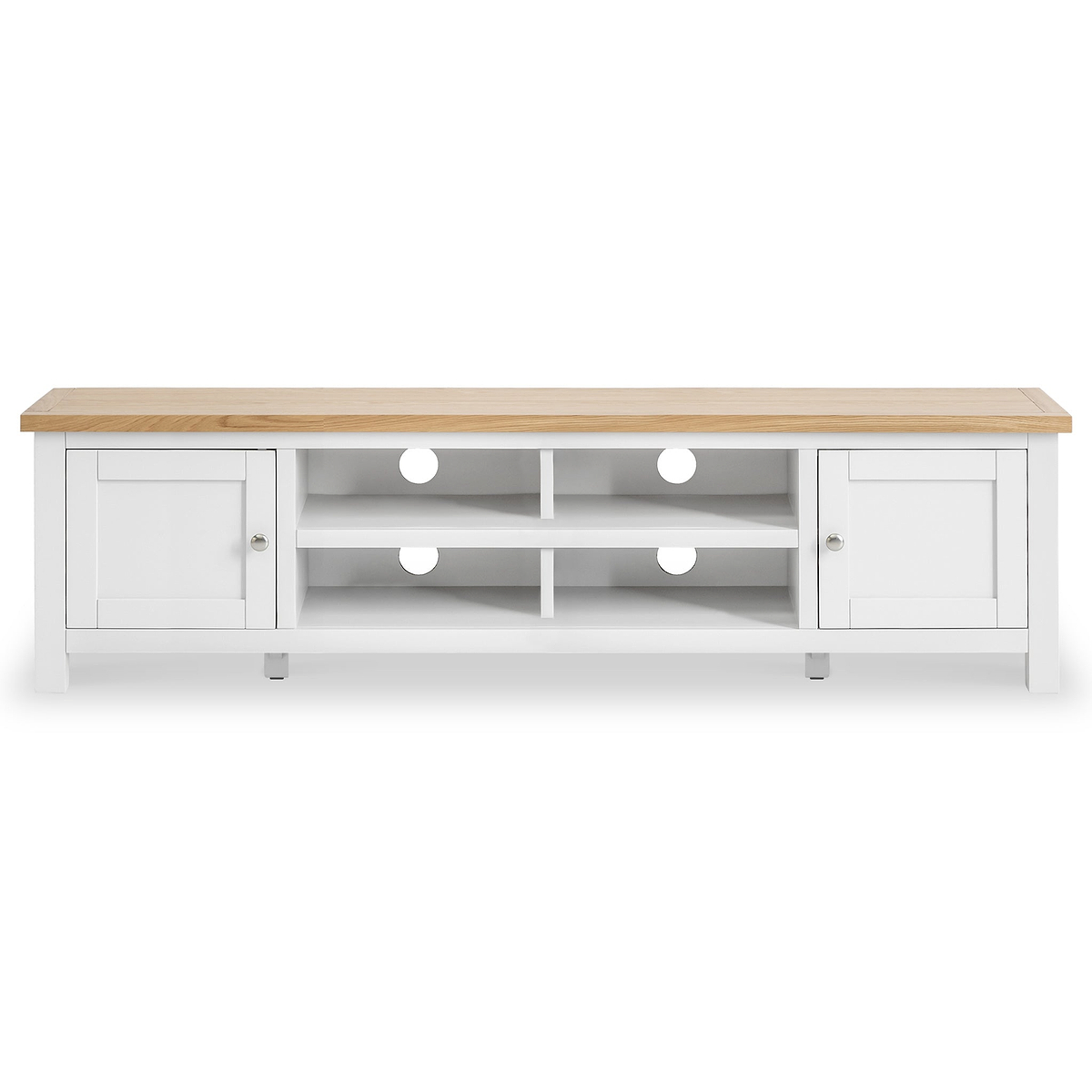 Farrow White 180cm Extra Wide TV Unit