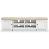 Farrow White 180cm Extra Wide TV Unit