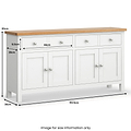 Farrow Extra Large Sideboard from Roseland Furniture