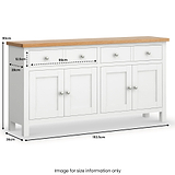 Farrow Extra Large Sideboard from Roseland Furniture