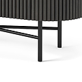 Milo Black Fluted Small Sideboard from Roseland Furniture