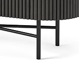 Milo Black Fluted Small Sideboard from Roseland Furniture