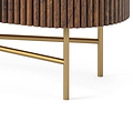 Milo Mango & Marble Walnut Fluted Mini Sideboard