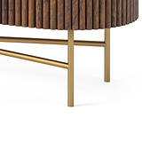 Milo Mango & Marble Walnut Fluted Mini Sideboard