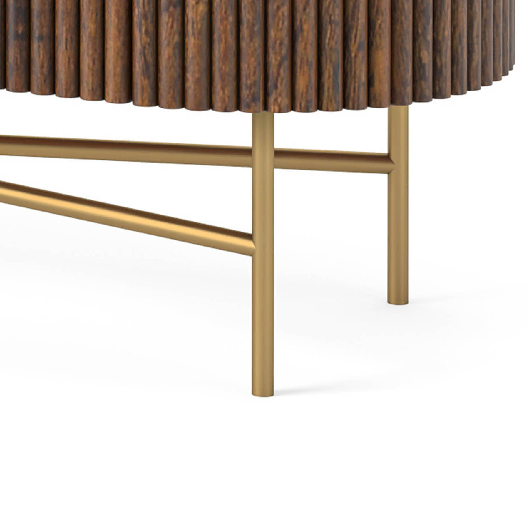 Milo Walnut Fluted Small Sideboard from Roseland Furniture