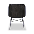 Aitor Dark Green Armchair with Pleated Back 