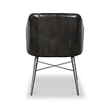 Aitor Dark Green Armchair with Pleated Back 