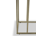 Elissa White Marble Side Table with Gold Leg