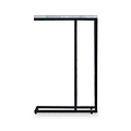 Elissa White Marble Side Table with Black Leg 