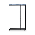 Elissa Grey Blue Marble Side Table with Black Leg
