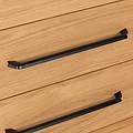 Sunburst Oak 6 Drawer Chest