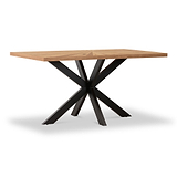 Sunburst Oak 150cm Rectangular Dining Table from Roseland Furniture