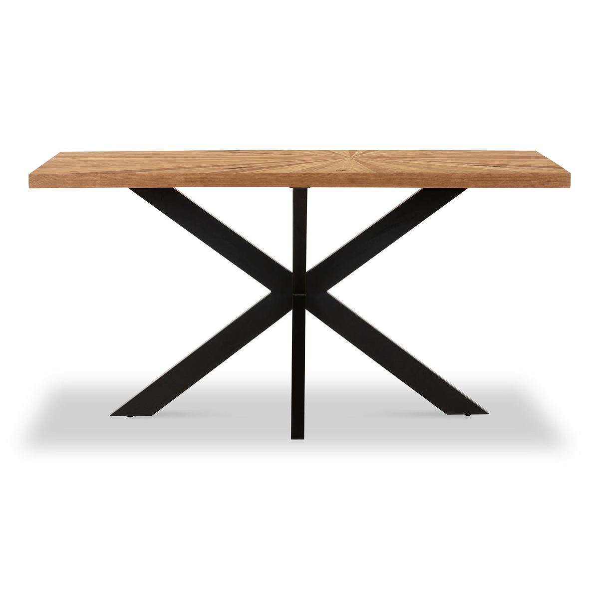 Sunburst Oak 150cm Rectangular Dining Table