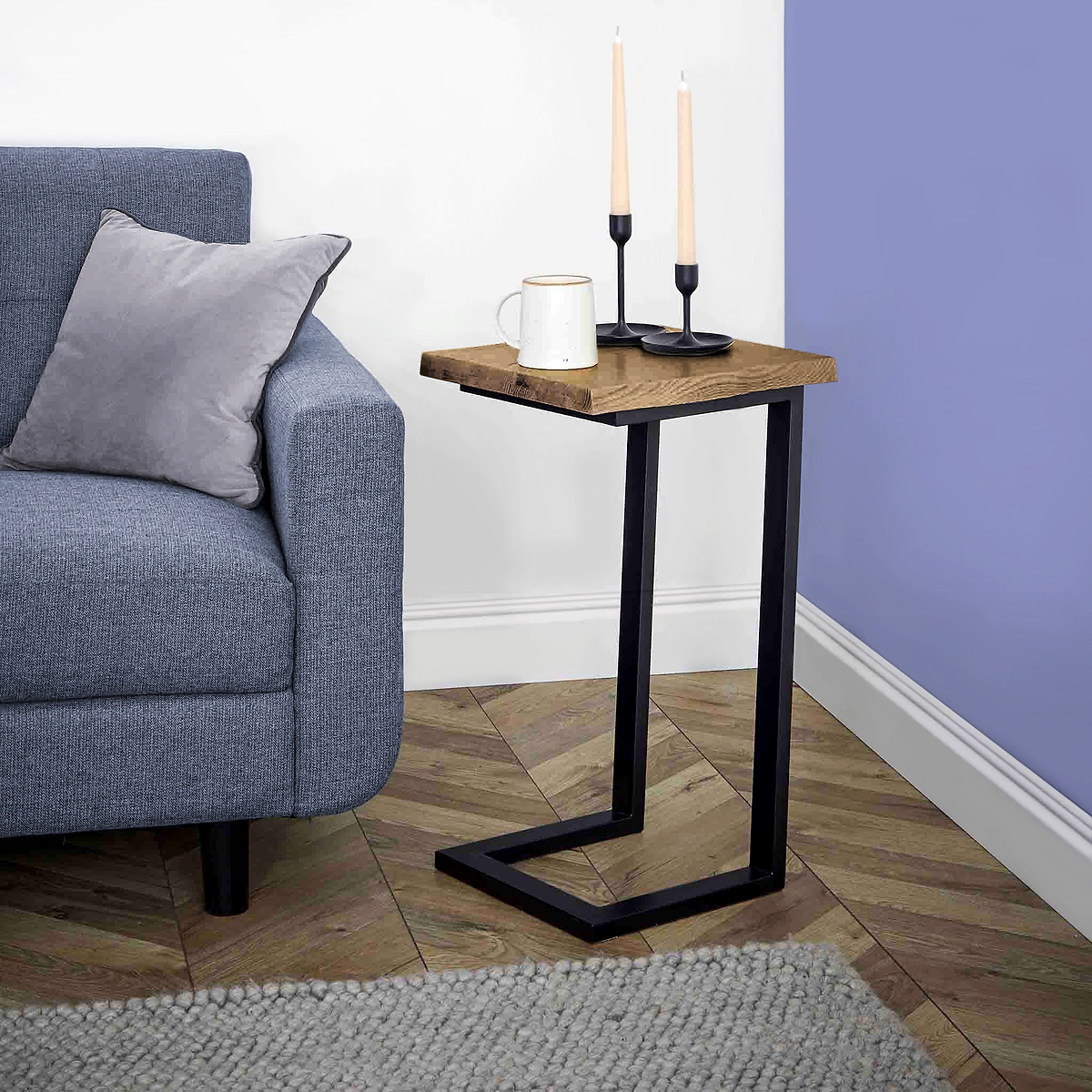 Isaac Oak Side Table from Roseland Furniture