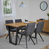 Isaac Oak 140cm Dining Table from Roseland Furniture