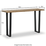 Isaac Oak Console Table from Roseland