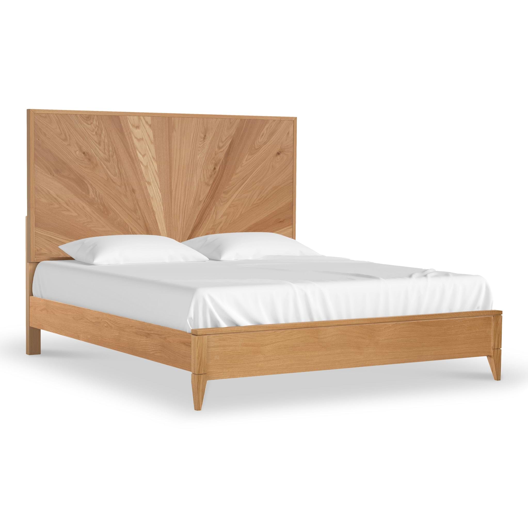 Sunburst Oak Bed Frame from Roseland Furniture