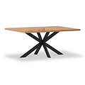 Sunburst Oak 180cm Rectangular Dining Table from Roseland Furniture