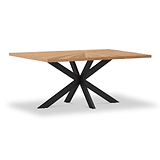 Sunburst Oak 180cm Rectangular Dining Table from Roseland Furniture