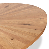 Sunburst Oak 180cm Ellipse Dining Table