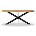 Sunburst Oak 180cm Ellipse Dining Table